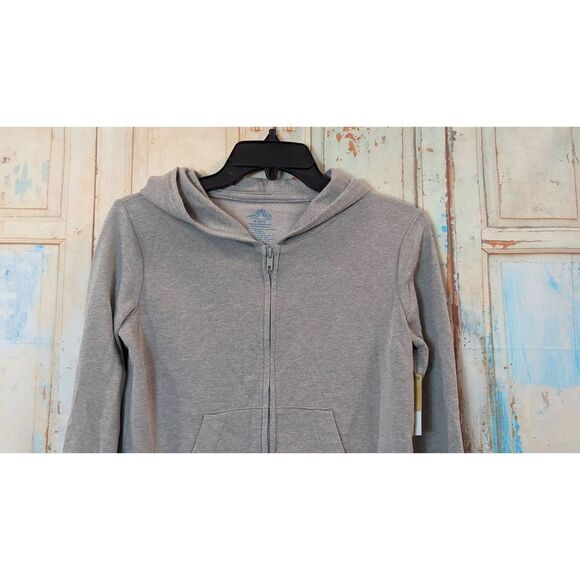 There Abouts Girls Size Medium (10/12) Grey Full Zip Sweatshirt Hoodie - Picture 3 of 8